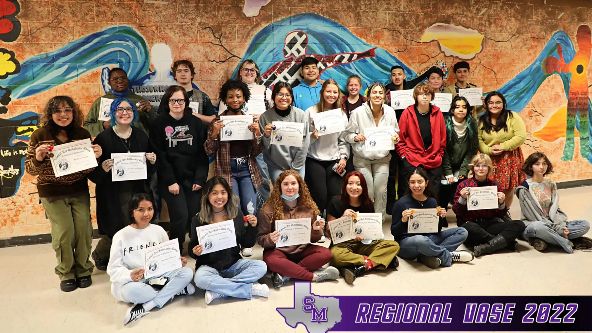 San Marcos CISD winners in Regional Visual Arts Scholastic Event